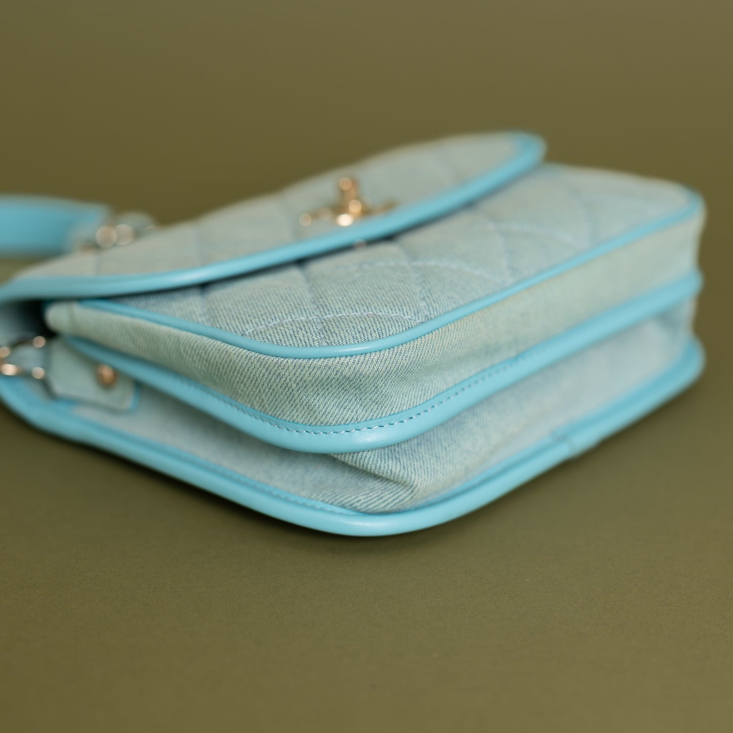 Denim Messenger, Turquoise 2964