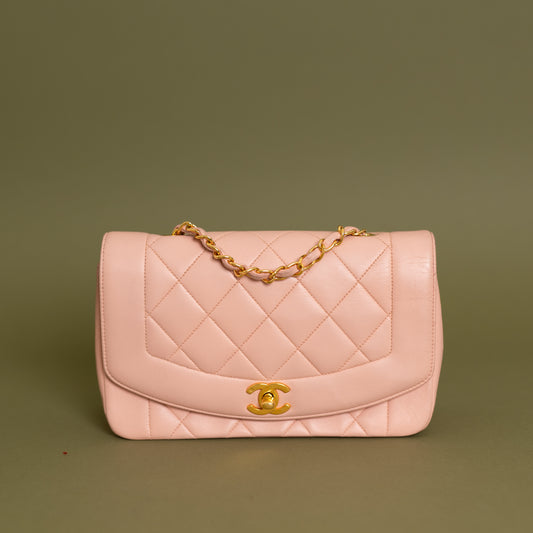 Small Diana, Light Pink Lambskin 9341