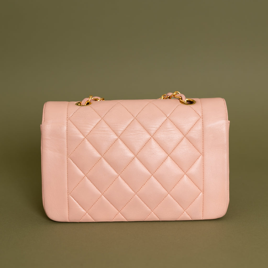 Small Diana, Light Pink Lambskin 9341