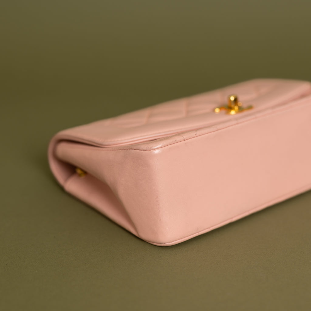 Small Diana, Light Pink Lambskin 9341