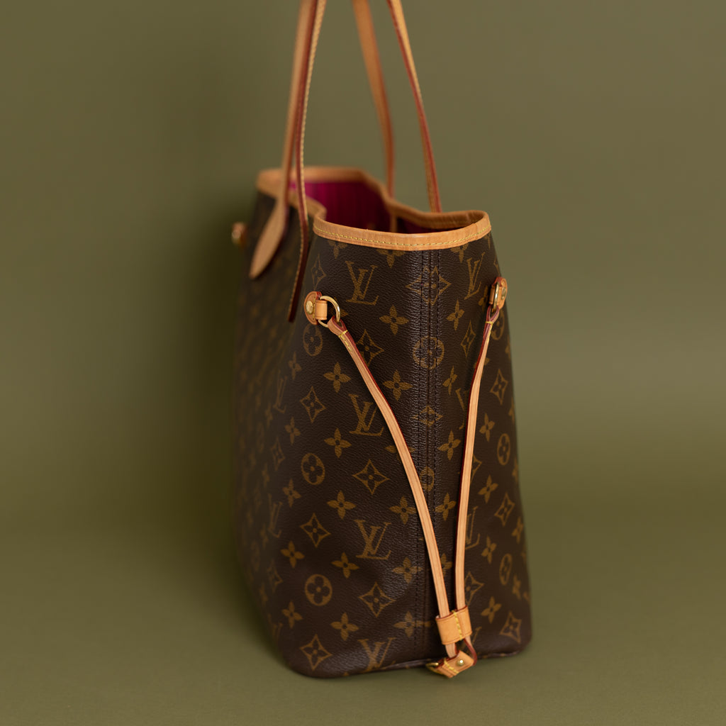Neverfull MM Monogram Fuschia   9385