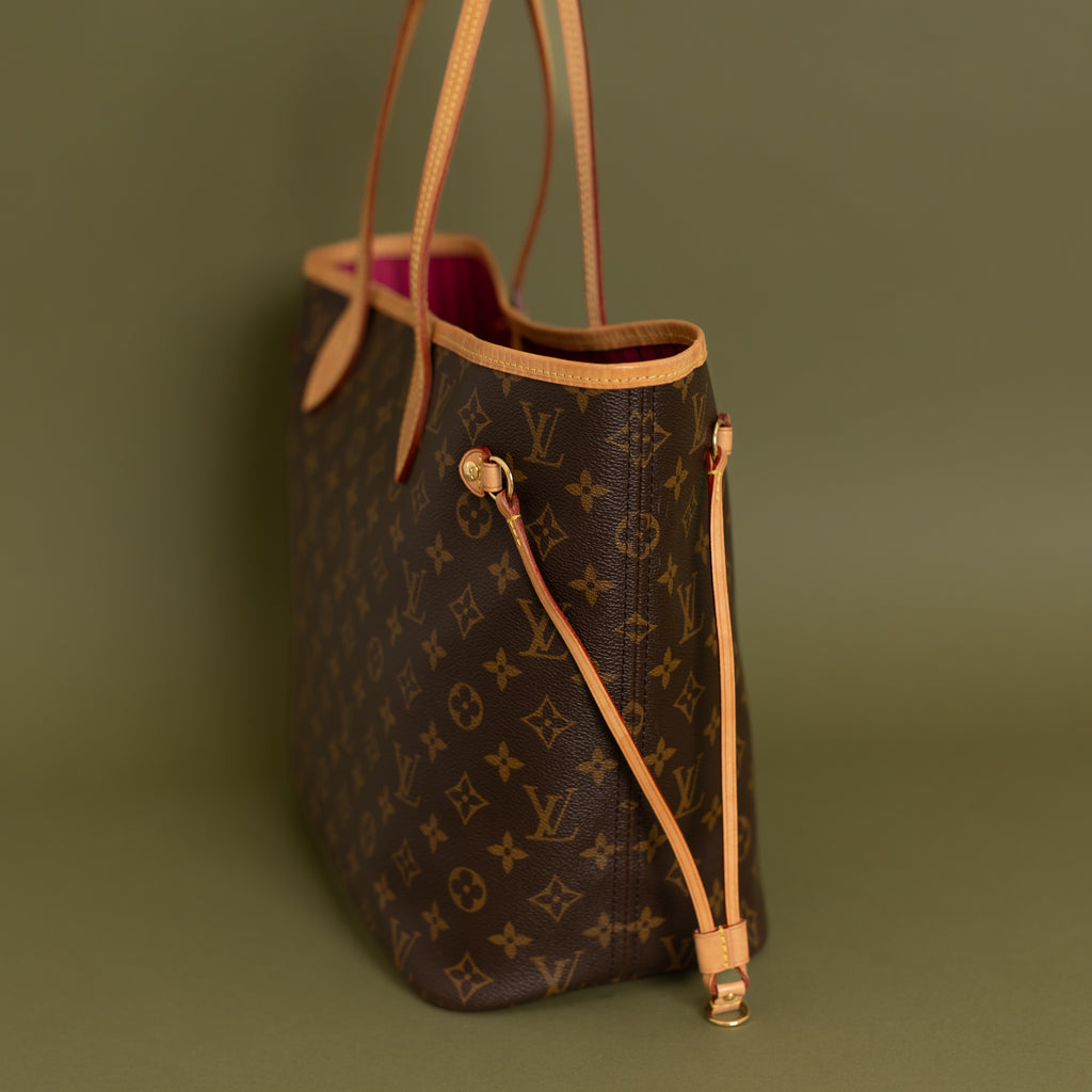 Neverfull MM Monogram Fuschia   9385